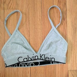 Gray Calvin Klein bralette